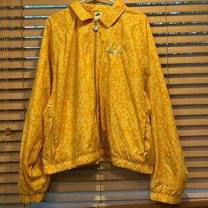 Women’s Nike Yellow Daisy Flower XXL Sportswear Windbreaker Jacket